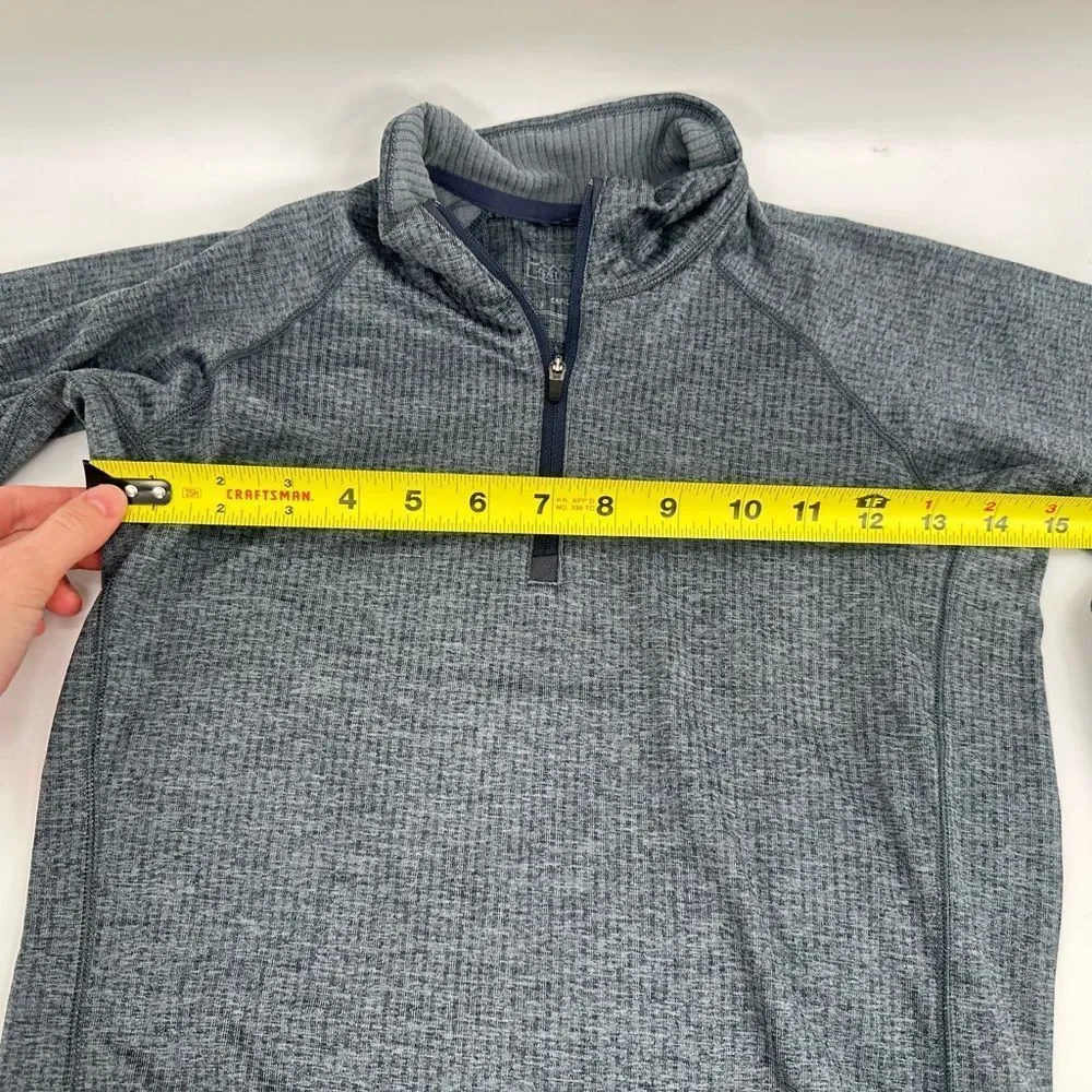 Patagonia Kids Capilene Heavyweight Baselayer 1/4 Zip Pullover Gray Large 12